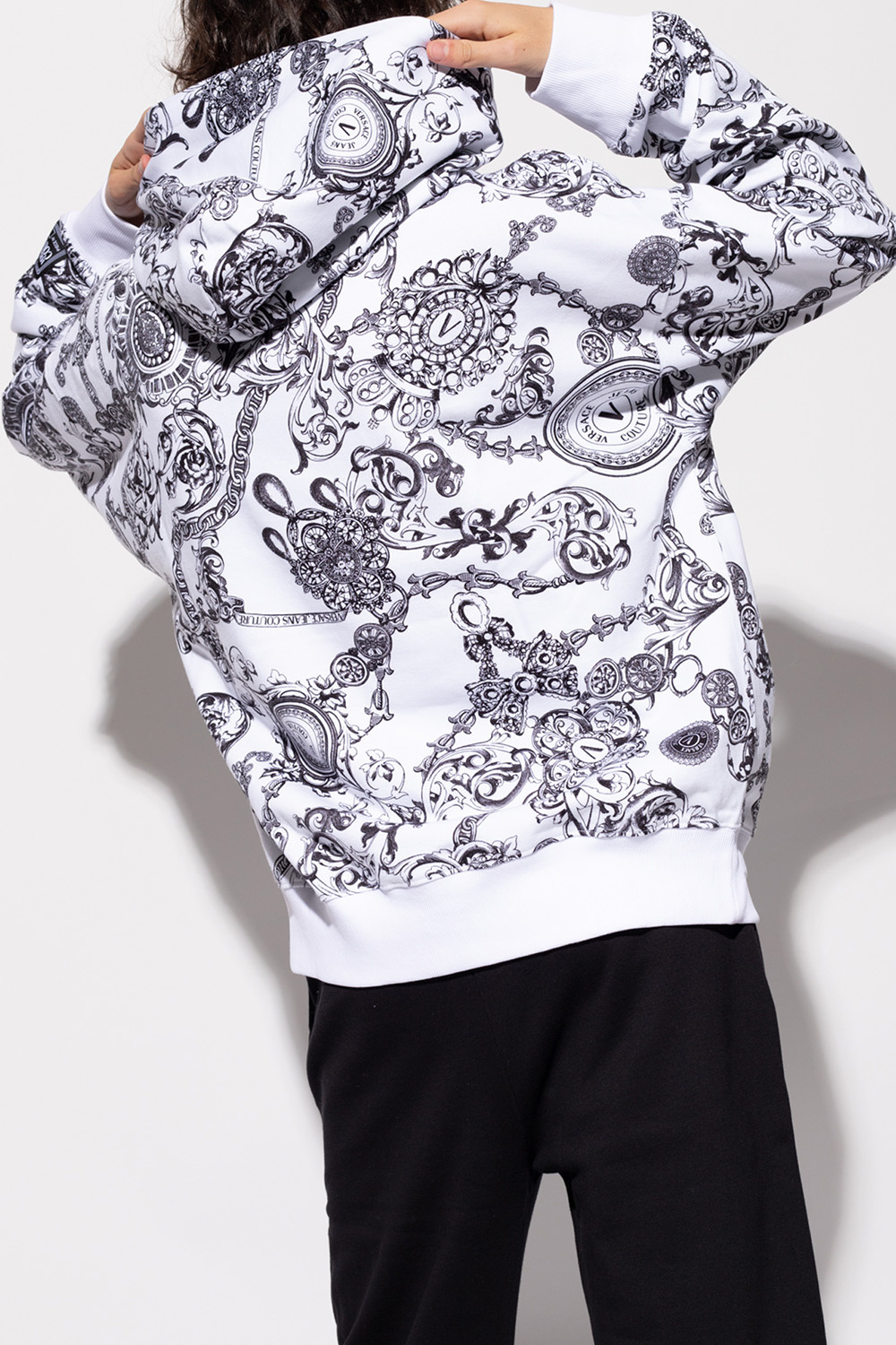 Versace Jeans Couture Hoodie with Baroque print