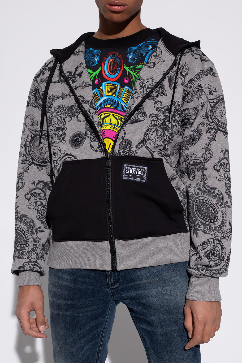 mens quik cord boxy jacket Logo hoodie