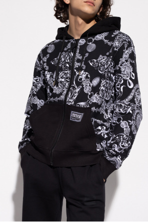 Versace Jeans Couture wave hoodie with Baroque print