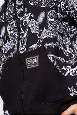 Versace Jeans Couture wave hoodie with Baroque print