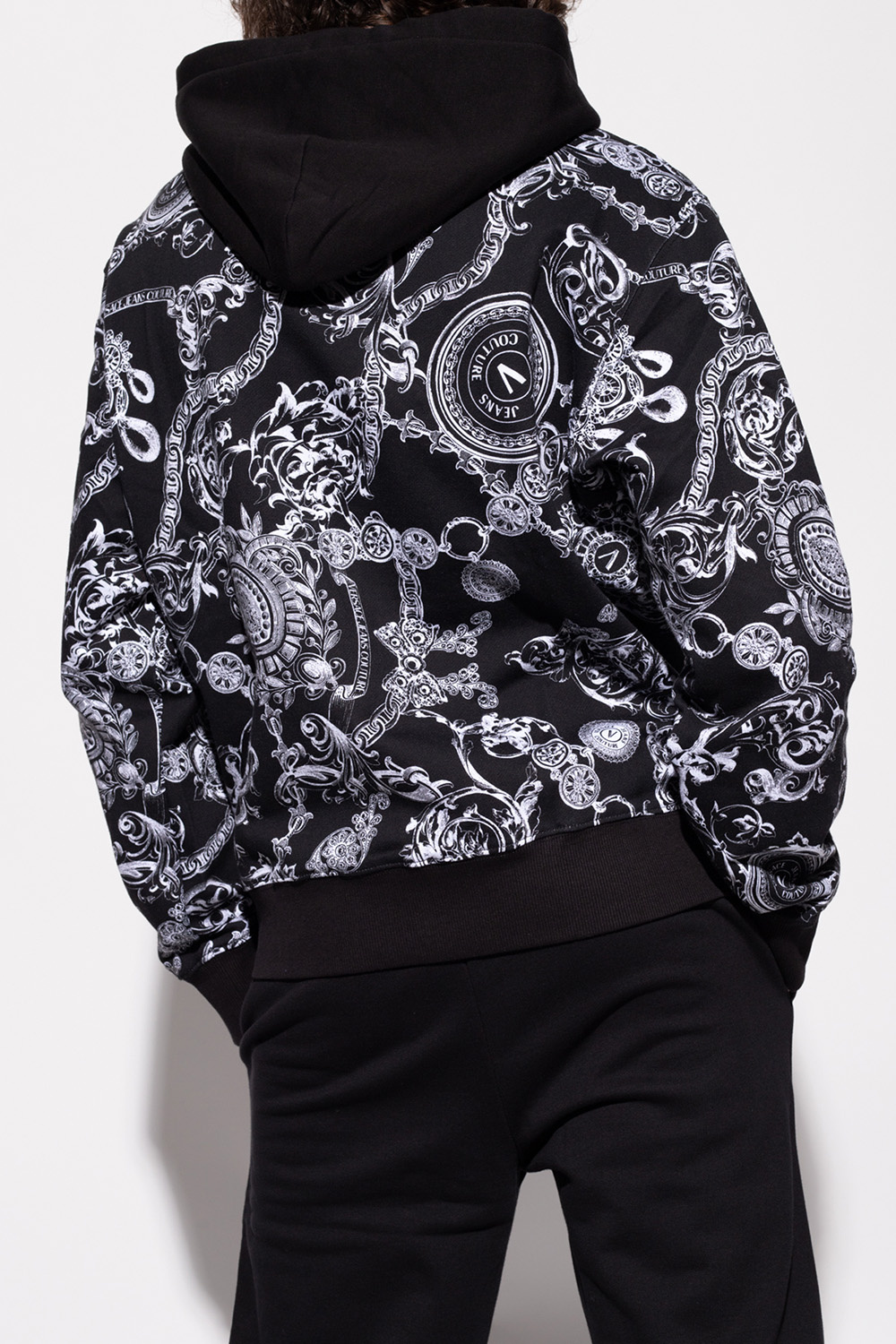 Versace Jeans Couture hoodie Penguin with Baroque print