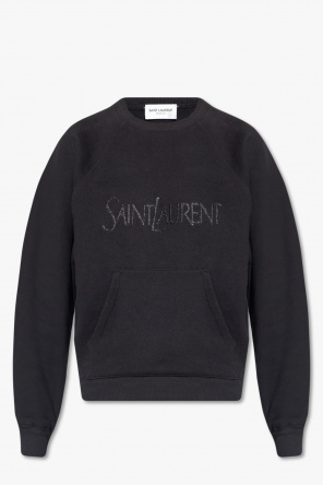Saint Laurent relaxed ribbed detail jumper