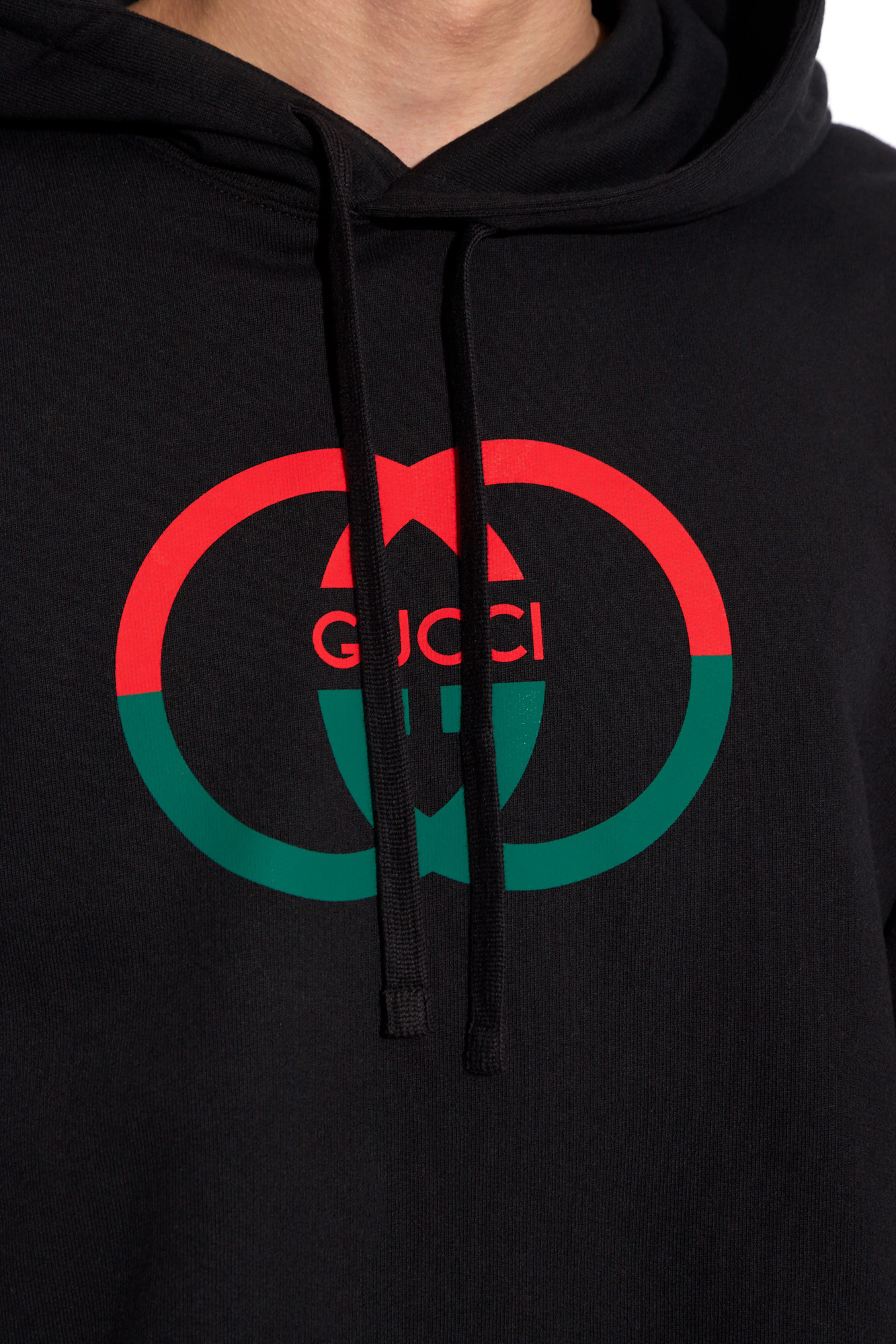Black Hoodie with logo Gucci - Vitkac Italy
