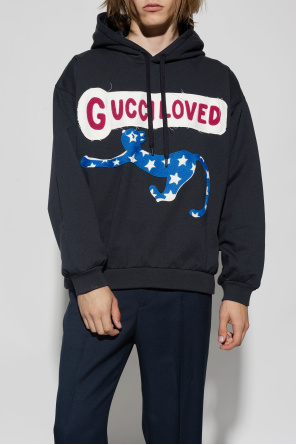 Black Embroidered hoodie Gucci - Gucci GG belt with Kingsnake print Black -  GenesinlifeShops Canada