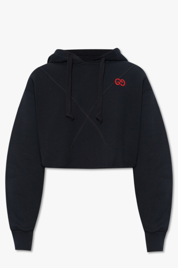 gucci TRAINING Cropped hoodie