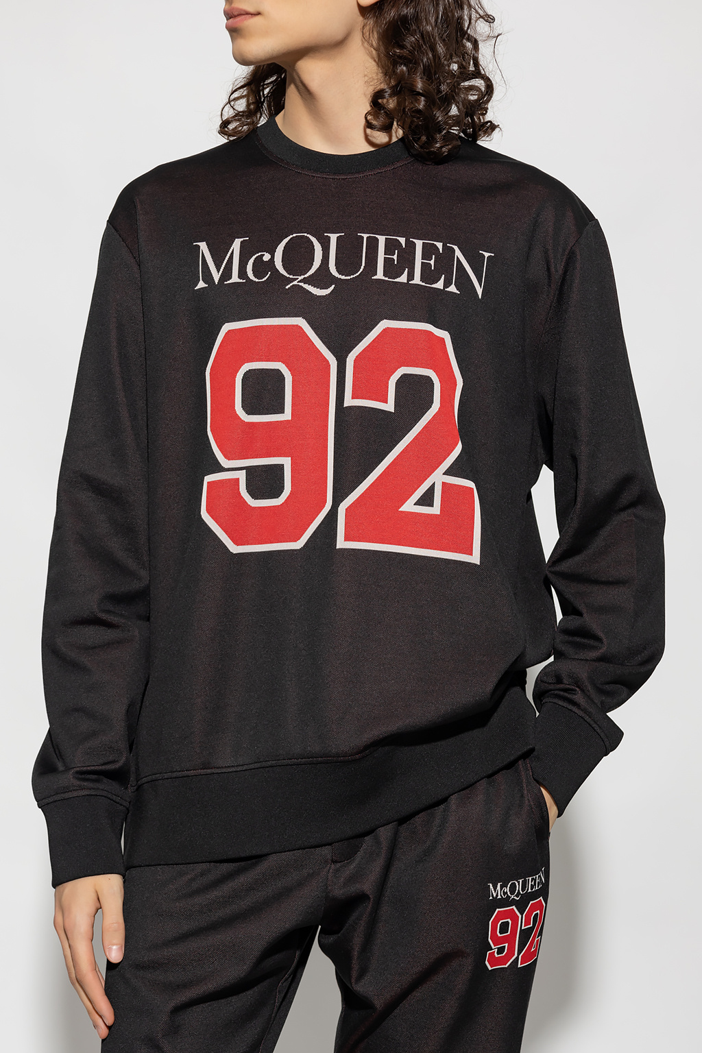 Alexander McQueen Alexander McQueen logo-print skater mini dress