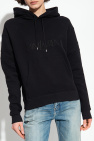 Saint Laurent BLACK Hoodie with logo