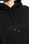 Saint Laurent BLACK Hoodie with logo