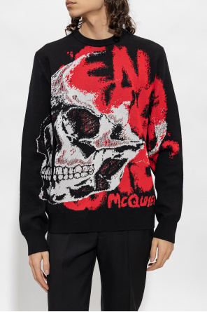 Alexander McQueen Sweater with skull motif