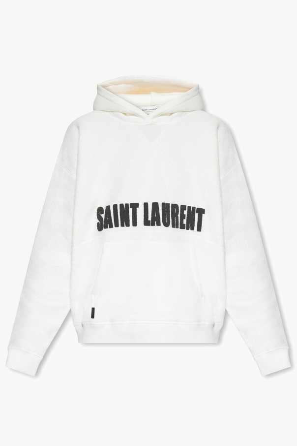 Saint Laurent Saint Laurent paisley jacquard double-breasted coat