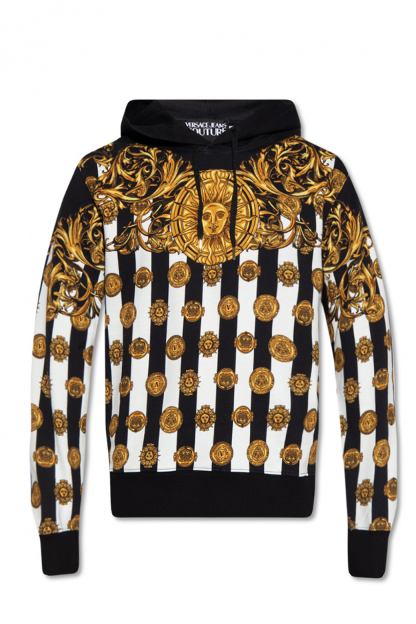 Versace Jeans Couture Patterned long-sleeved hoodie