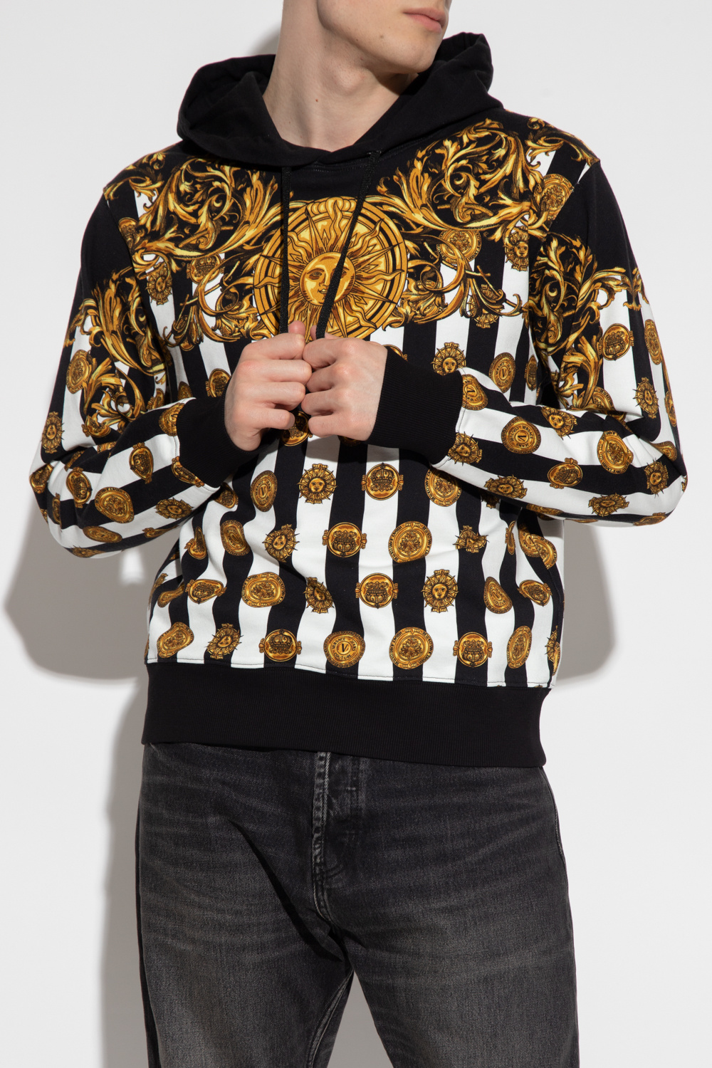 Versace Jeans Couture Patterned abstract hoodie