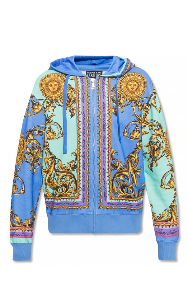 Versace Jeans Couture Patterned hooded hoodie