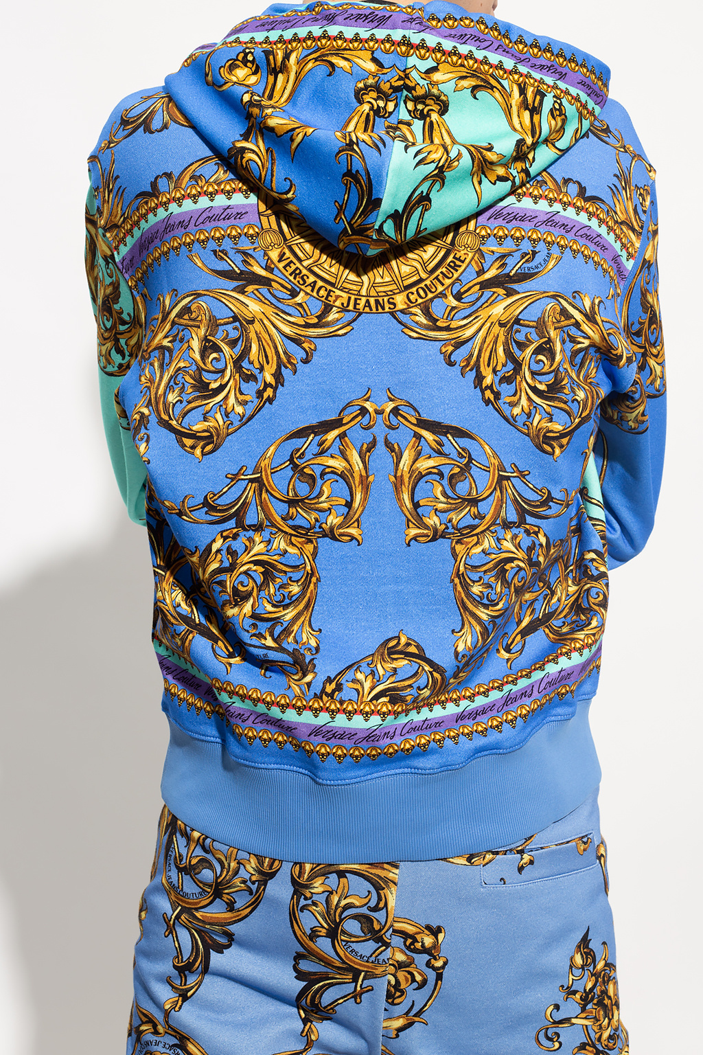 Versace Jeans Couture Patterned hooded hoodie