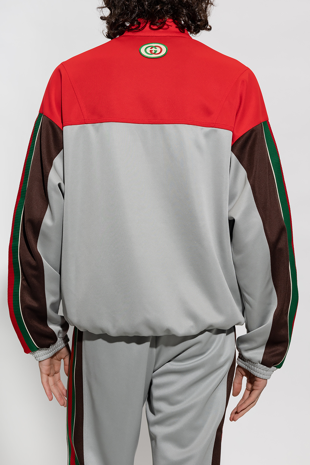 gucci -Schriftzug Sweatshirt with ‘Web’ stripe