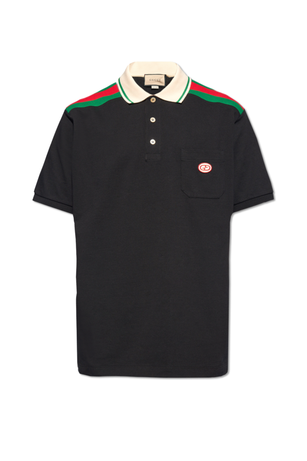Gucci Patched polo shirt