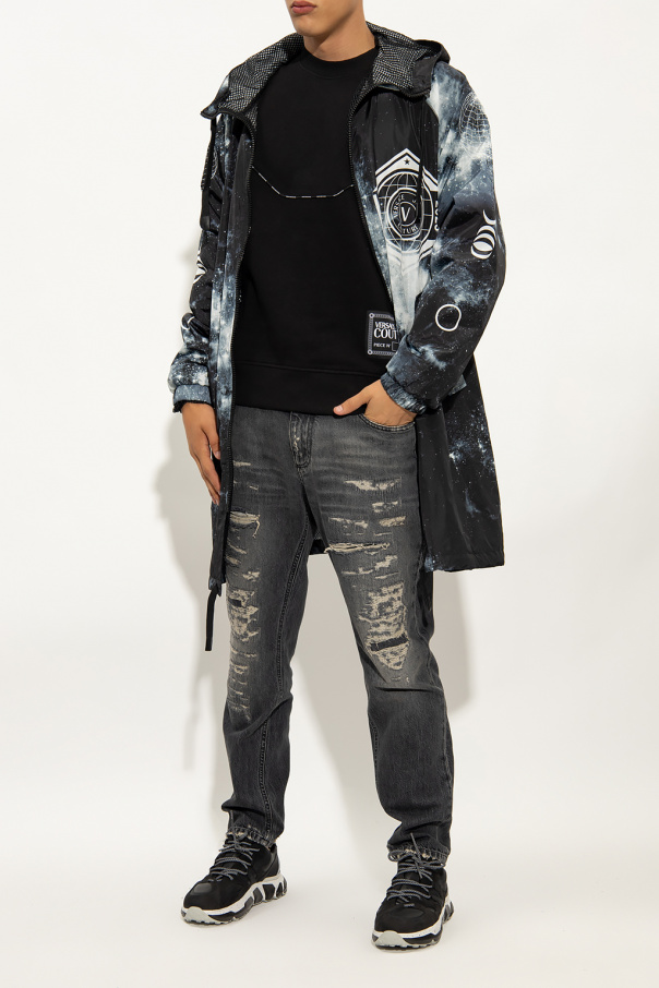 Versace Jeans Couture print bolero jacket
