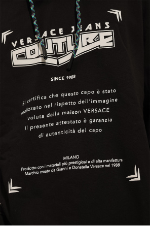 Versace Jeans Couture Printed logo-print hoodie