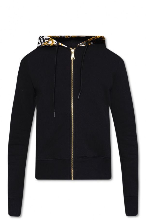 Karl Lagerfeld embroidered piqué polo shirt Zip-up hoodie