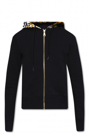 haider ackermann embroidered logo zipped hoodie item