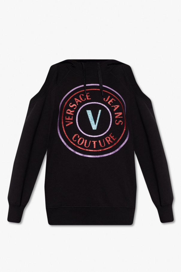 Versace Jeans Couture Glittery Woolrich hoodie