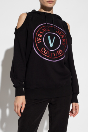 Versace Jeans Couture Glittery Woolrich hoodie