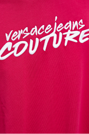 Versace Jeans Couture adidas Originals SPRT T-shirt met 3-Stripes en contraststiksel in wit