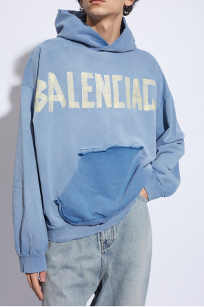 Balenciaga Save The Duck T-shirt Damien con stampa Blu