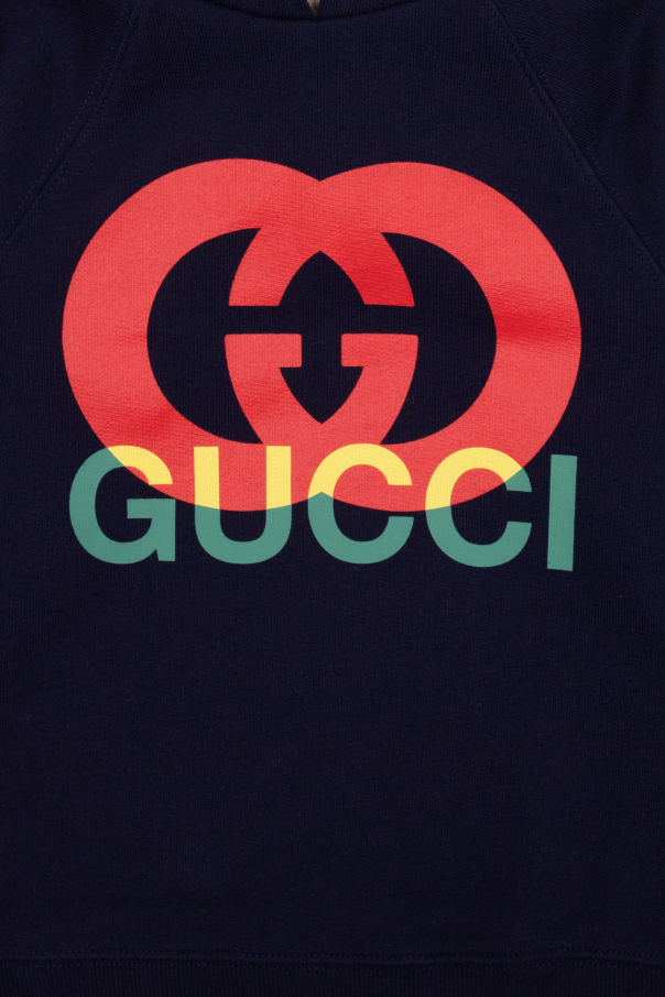 gucci Cardigan Kids Logo hoodie