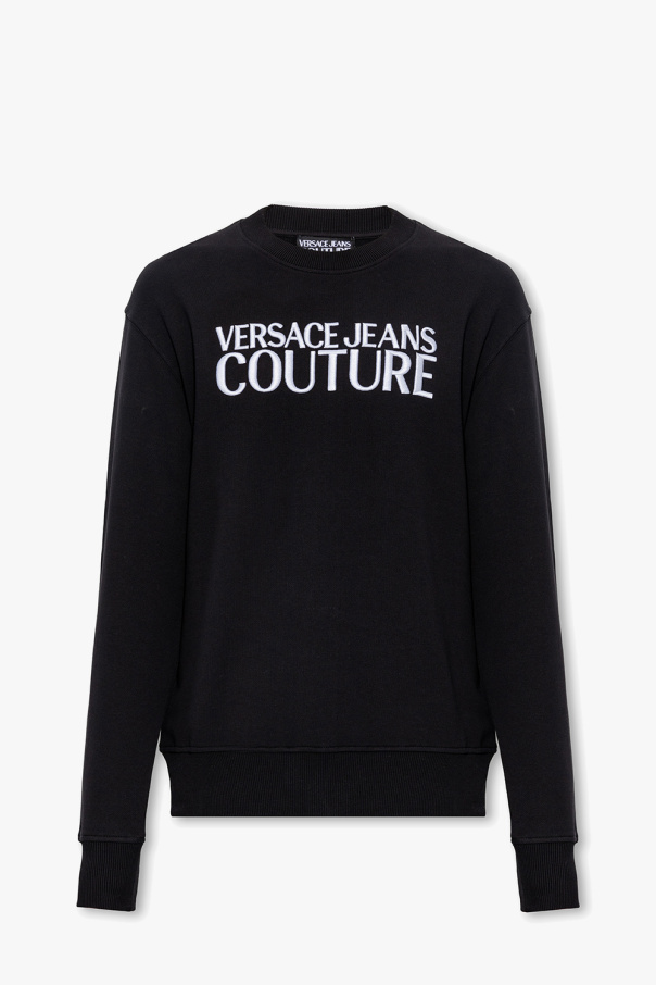Versace Jeans Couture Official Store Pullover Aus Schurwolle Mit Polokragen