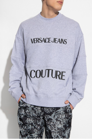 Versace Jeans Couture Only & Sons Hochgeschlossenes T-Shirt in Weiß mit Tasche