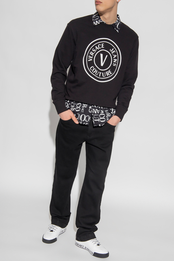 Versace Jeans Couture polo sweatshirt with logo