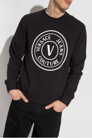 Versace Jeans Couture Authentic Varsity Crop Hoodie