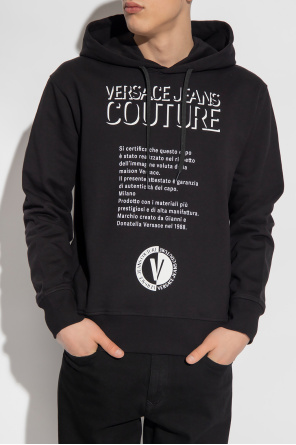 Versace Jeans Couture Printed mouwen hoodie