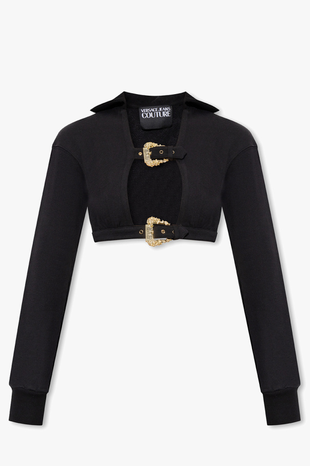 Versace Jeans Couture Sweatshirt with Baroque buckles