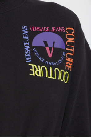 Versace Jeans Couture Cropped sweatshirt with logo