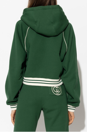 Gucci Short hoodie with logo
