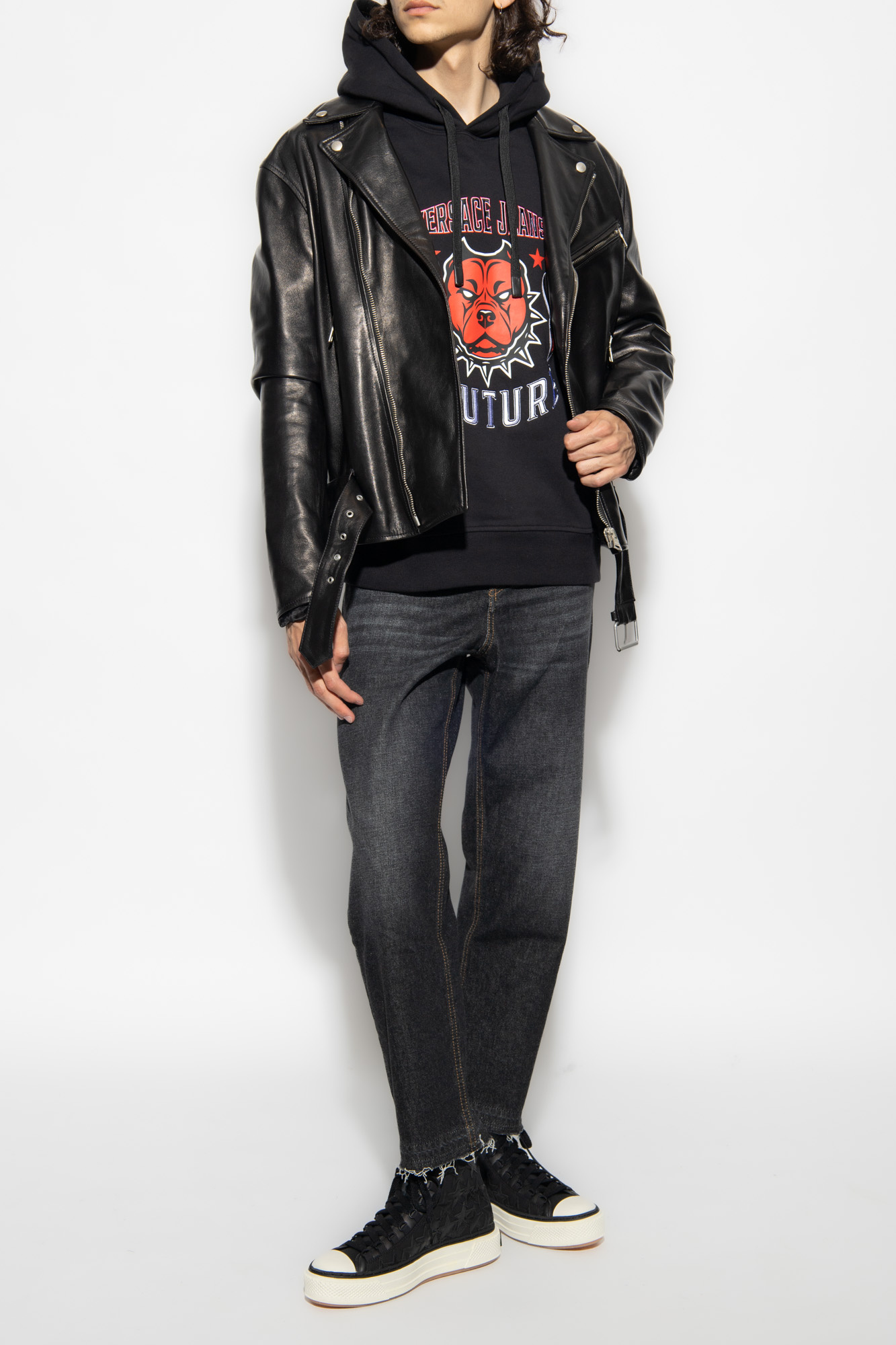 Versace Jeans Couture Printed hoodie | Men's Clothing | Vitkac