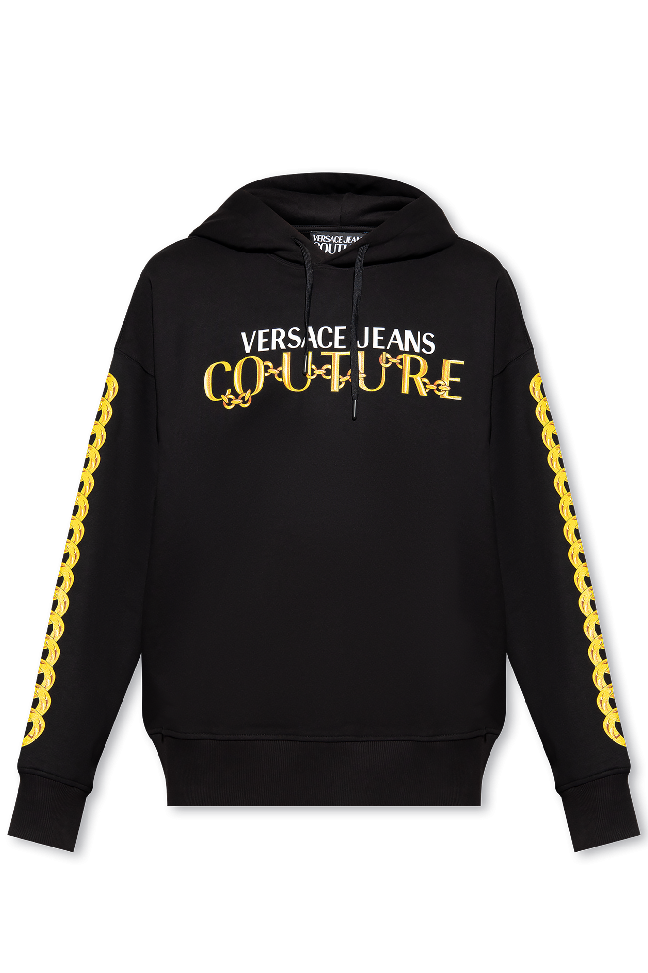 Black Printed hoodie Versace Jeans Couture - Vitkac GB