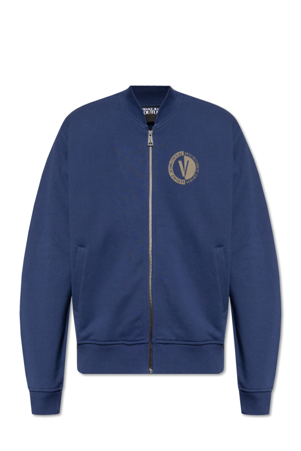 STOREEZ logo-print cotton sweatshirt Zip-up sweatshirt
