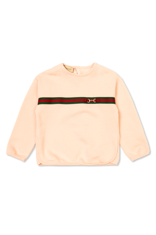 Gucci Kids Bluza z charakterystycznym paskiem `Web`