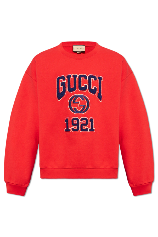 Logo-embroidered sweatshirt od Gucci