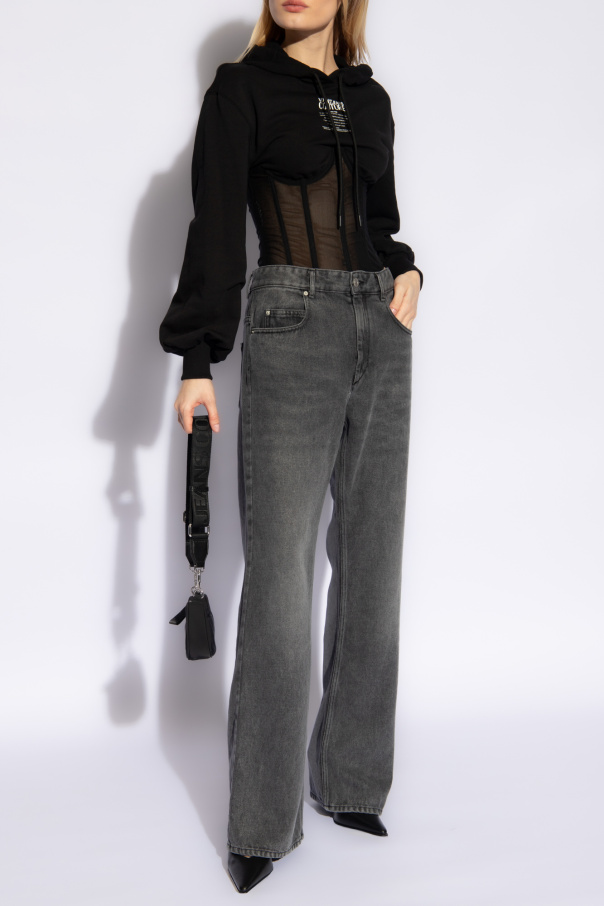 Versace Jeans Couture Bluza z łączonych materiałów