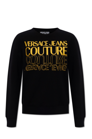 coordinating sweatshirt in cherub print od Versace Jeans Couture