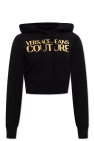 Versace Jeans Couture Cropped hoodie with logo