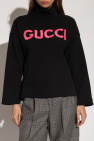 Gucci BLACK Sweatshirt with standing collar