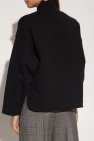 Gucci BLACK Sweatshirt with standing collar