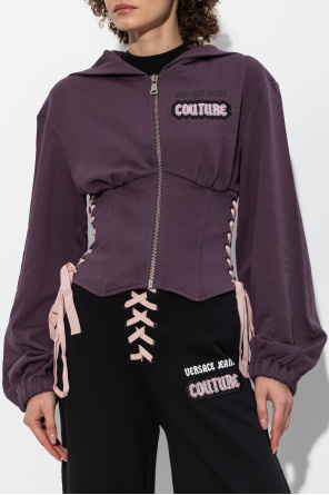 Versace Jeans Couture Sweatshirt with decorative side lacing