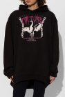 Versace Jeans Couture BLACK Oversized sweatshirt with shimmering sequins