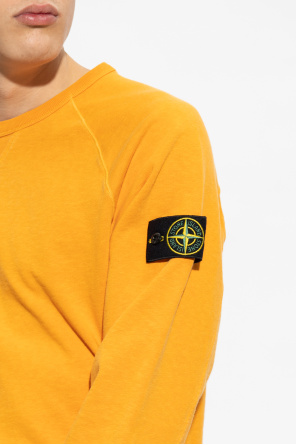 Stone Island Kaporal T Shirt Fille Manches Longues Termy Blanc